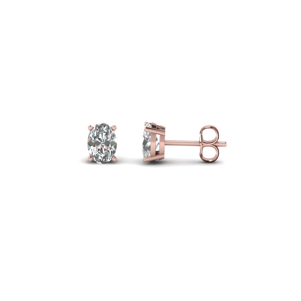 1 ct. oval shaped diamond earring for women in FDEAR4OV0.50CT NL RG